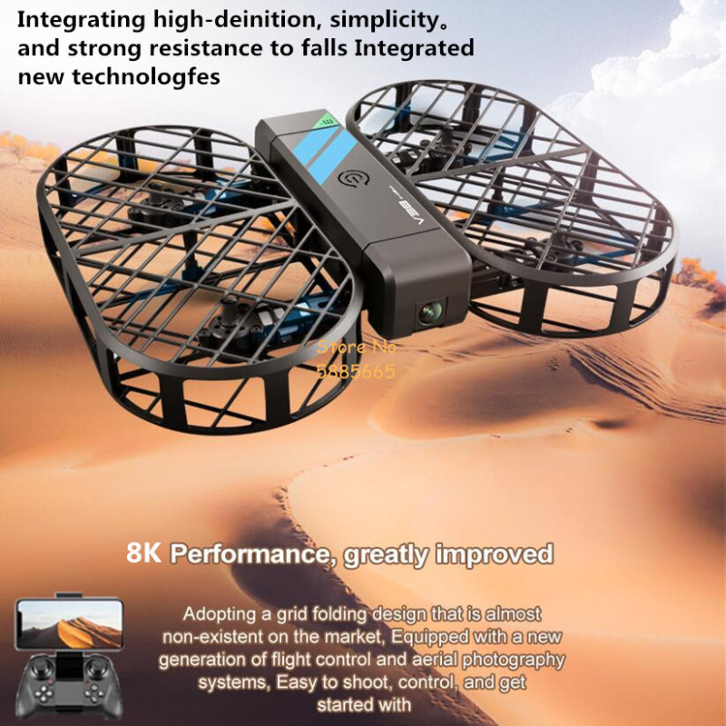 8K HD カメラ 360 °   保護オプティカルフローロ - Drone Camera Case のレビューと価格