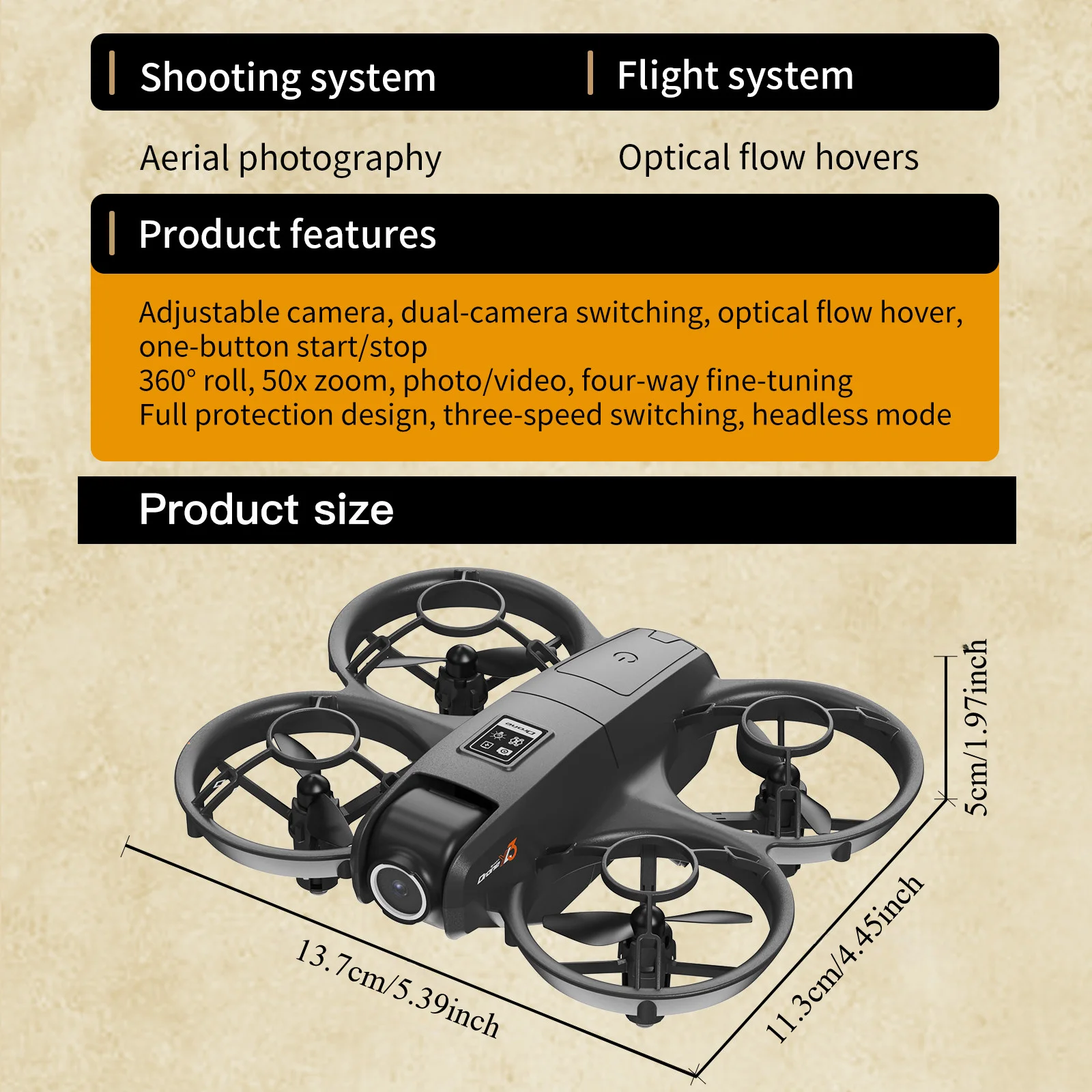 YL3 折りたたみ式旅行用ドローン、HDデュアル手ブレ補正カ - Drone Camera 4K のレビューと価格