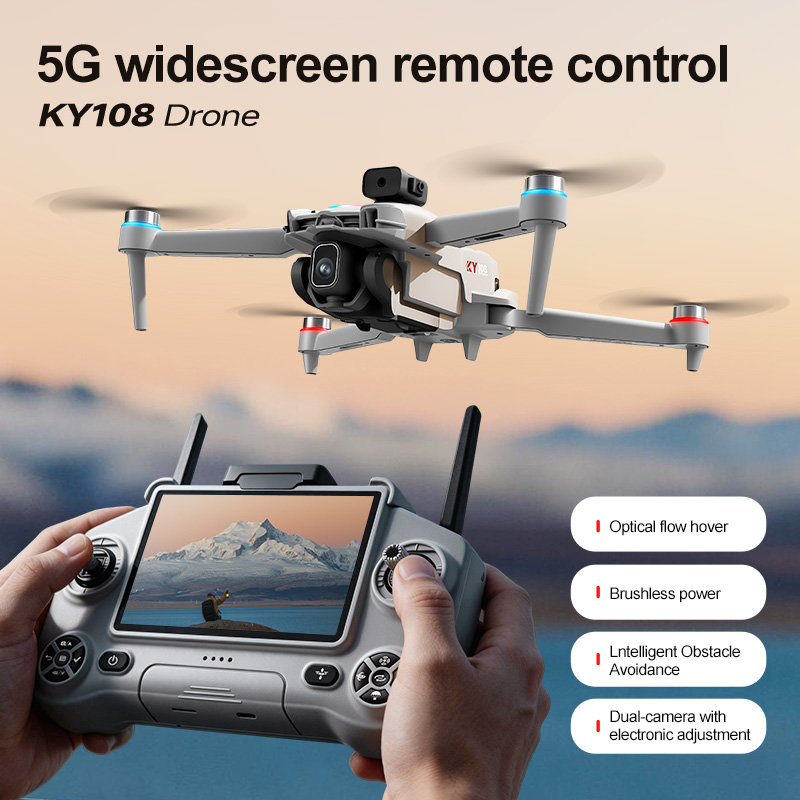 2026年新型KY108ドローン、8Kカメラ搭載、4.3イン - Drone Camera Professional のレビューと価格